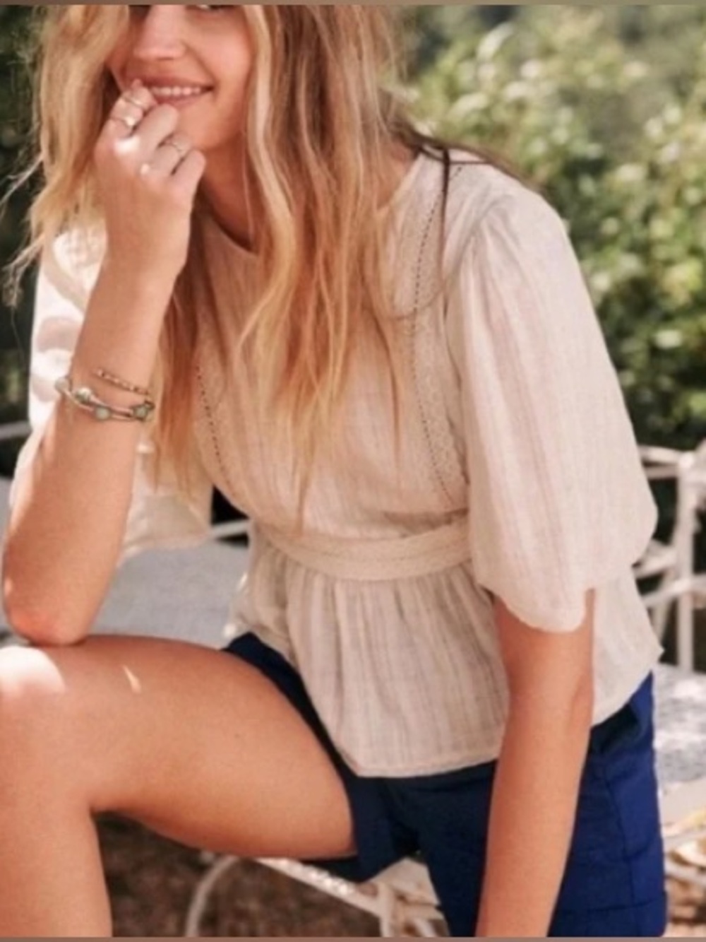 sezane bow tie blouse